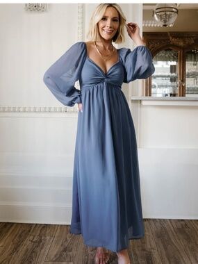 chinese dress ladies Emberlynn Velvet Maxi Dress Wine / L